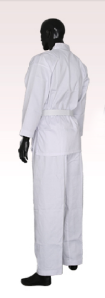 Order professional standard competition karate suit Manufacture child adult karate suit with belt karate suit garment factory 35% cotton 65% polyester karate price  SKF009 back view